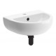 Tuscany 450x400mm 1TH Cloakroom Basin & Black Bottle Trap