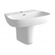 Amyris 600x400mm 1TH Basin & Semi Pedestal