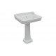 Sherbourne 600x500mm 1TH Basin & Full Pedestal