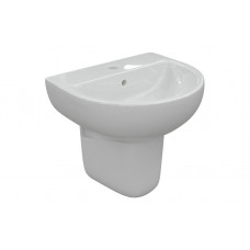 Tuscany 450x400mm 1TH Basin & Semi Pedestal