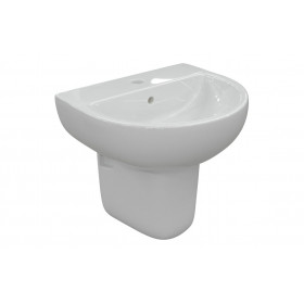 Tuscany 450x400mm 1TH Basin & Semi Pedestal