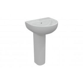 Tuscany 550x400mm 1TH Basin & Full Pedestal Tuscany 550x400mm 1TH Basin & Full Pedestal