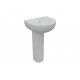 Tuscany 550x400mm 1TH Basin & Full Pedestal