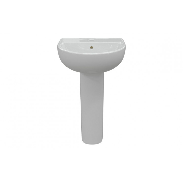 Tuscany 550x400mm 1TH Basin & Full Pedestal