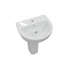 Tuscany 550x400mm 1TH Basin & Full Pedestal