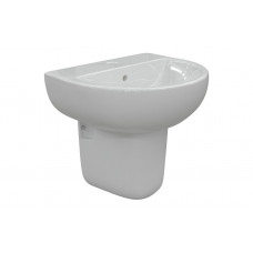 Tuscany 550x400mm 1TH Basin & Semi Pedestal