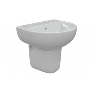 Tuscany 550x400mm 1TH Basin & Semi Pedestal