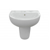 Tuscany 550x400mm 1TH Basin & Semi Pedestal