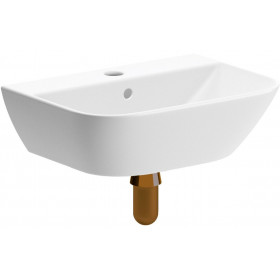 Cedarwood 450x320mm 1TH Cloakroom Basin & Brushed Bronze Bottle Trap Cedarwood 450x320mm 1TH Cloakroom Basin & Brushed Bronze Bottle Trap
