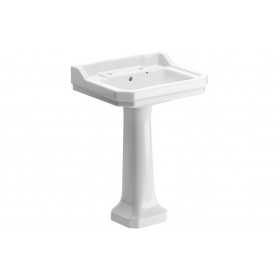Sherbourne 600x500mm 2TH Basin & Full Pedestal Sherbourne 600x500mm 2TH Basin & Full Pedestal