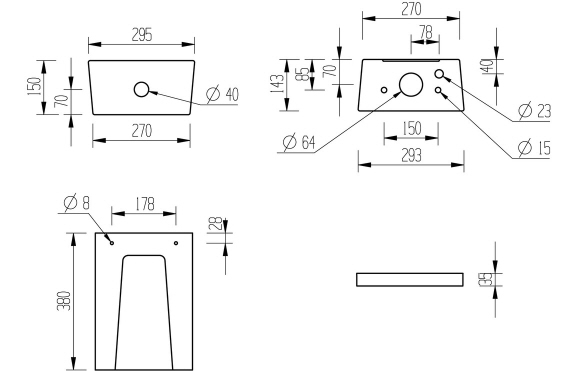 Amyris Close Coupled WC & Soft Close Seat