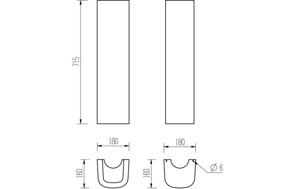 Cilantro 555x430mm 1TH Basin & Full Pedestal