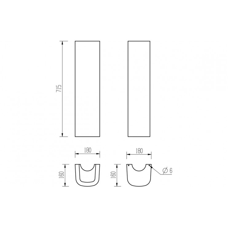 Cilantro 555x430mm 1TH Basin & Full Pedestal