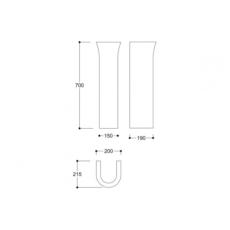 Cedarwood 560x450mm 1TH Basin & Full Pedestal (Boxed) Cedarwood 560x450mm 1TH Basin & Full Pedestal (Boxed)