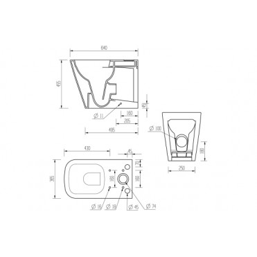 Tilia Rimless Close Coupled Fully Shrouded Comfort Height WC & Soft Close Seat Tilia Rimless Close Coupled Fully Shrouded Comfort Height WC & Soft Close Seat