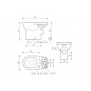 Tuscany Close Coupled Open Back WC & Soft Close Seat Tuscany Close Coupled Open Back WC & Soft Close Seat