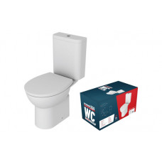 Close Coupled Rimless WC & Soft Close Seat
