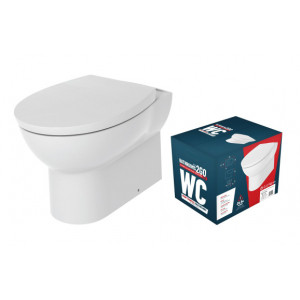 //2Go Rimless Back To Wall WC & Soft Close Seat