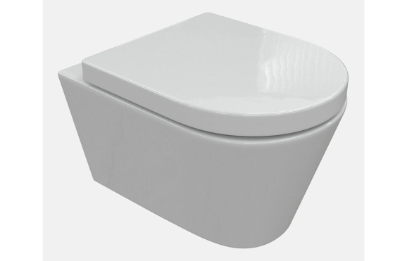 Cilantro Rimless Wall Hung WC & Soft Close Seat Cilantro Rimless Wall Hung WC & Soft Close Seat