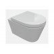 Cilantro Rimless Wall Hung WC & Soft Close Seat