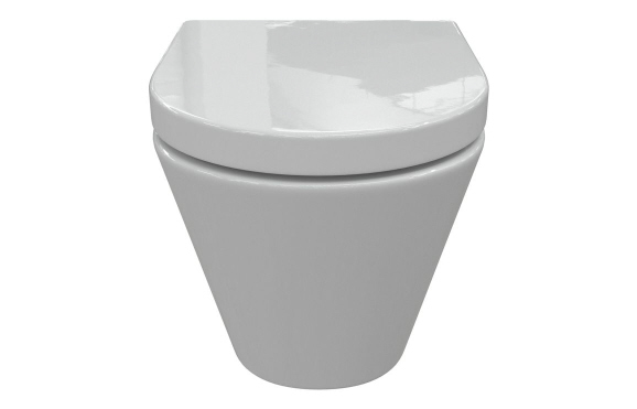 Cilantro Rimless Wall Hung WC & Soft Close Seat