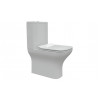 Cedarwood Short Projection Close Coupled Fully Shrouded WC & Slim Soft Close Seat