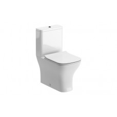 Cedarwood Short Projection Close Coupled Fully Shrouded WC & Slim Soft Close Seat