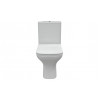 Cedarwood Short Projection Close Coupled Fully Shrouded WC & Slim Soft Close Seat