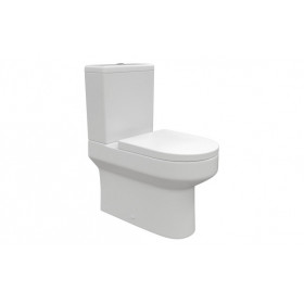 Laurus Rimless Close Coupled Fully Shrouded WC & Soft Close Seat Laurus Rimless Close Coupled Fully Shrouded WC & Soft Close Seat
