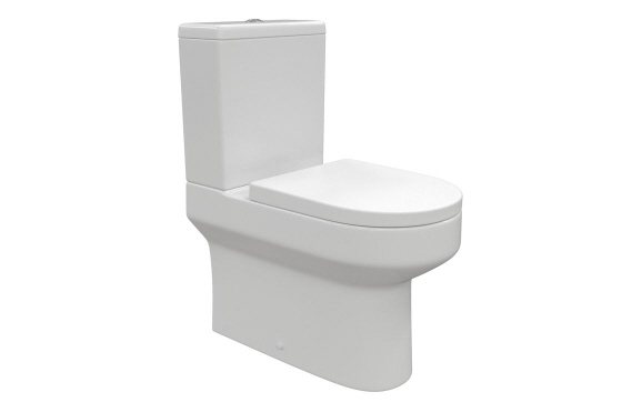 Laurus Rimless Close Coupled Fully Shrouded WC & Soft Close Seat
