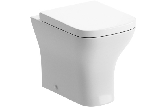 Cedarwood Rimless Back To Wall WC & Wrapover Soft Close Seat