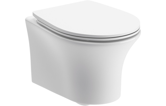 Sandro Rimless Wall Hung WC & Soft Close Seat Sandro Rimless Wall Hung WC & Soft Close Seat