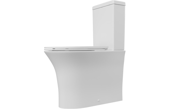 Sandro Rimless Close Coupled Fully Shrouded WC & Soft Close Seat