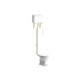 Sherbourne High Level WC & Soft Close Seat w/Br.Brass Finishes