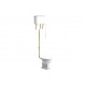 Sherbourne High Level WC & Soft Close Seat w/Br.Brass Finishes