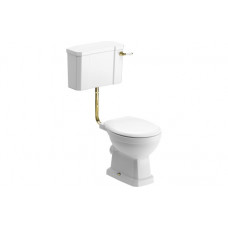 Sherbourne Low Level WC & Soft Close Seat w/Br.Brass Finishes