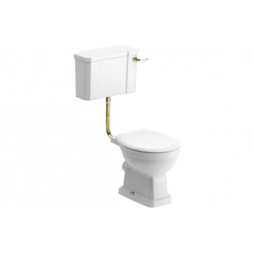 Sherbourne Low Level WC & Soft Close Seat w/Br.Brass Finishes