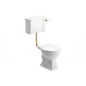 Sherbourne Low Level WC & Soft Close Seat w/Br.Brass Finishes