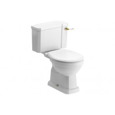 Sherbourne Close Coupled WC & Soft Close Seat w/Br.Brass Finishes