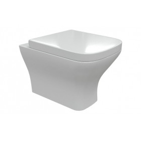 Cedarwood Rimless Comfort Height Back To Wall WC & Wrapover Soft Close Seat