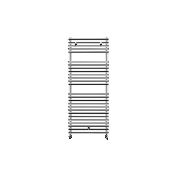 Teplo Round Ladder Radiator (500x1190mm) - Chrome