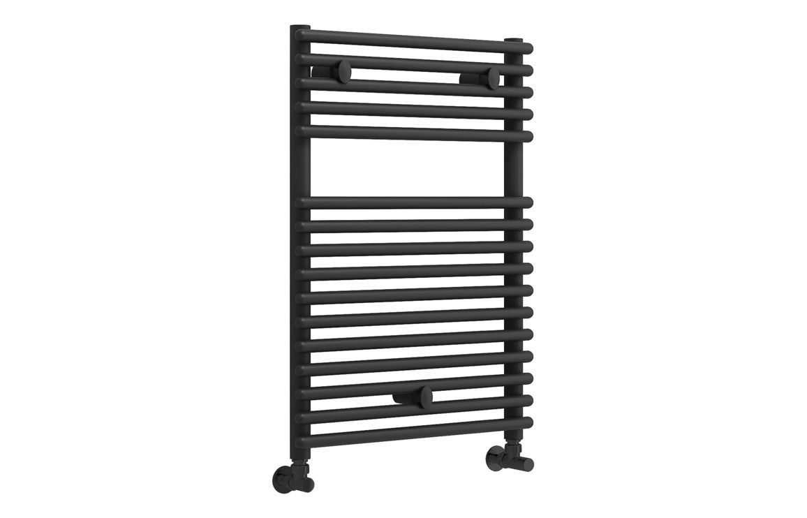 Teplo Round Ladder Radiator (500x730mm) - Black