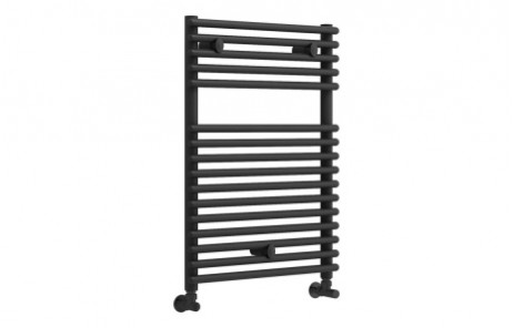 Teplo Round Ladder Radiator (500x730mm) - Black
