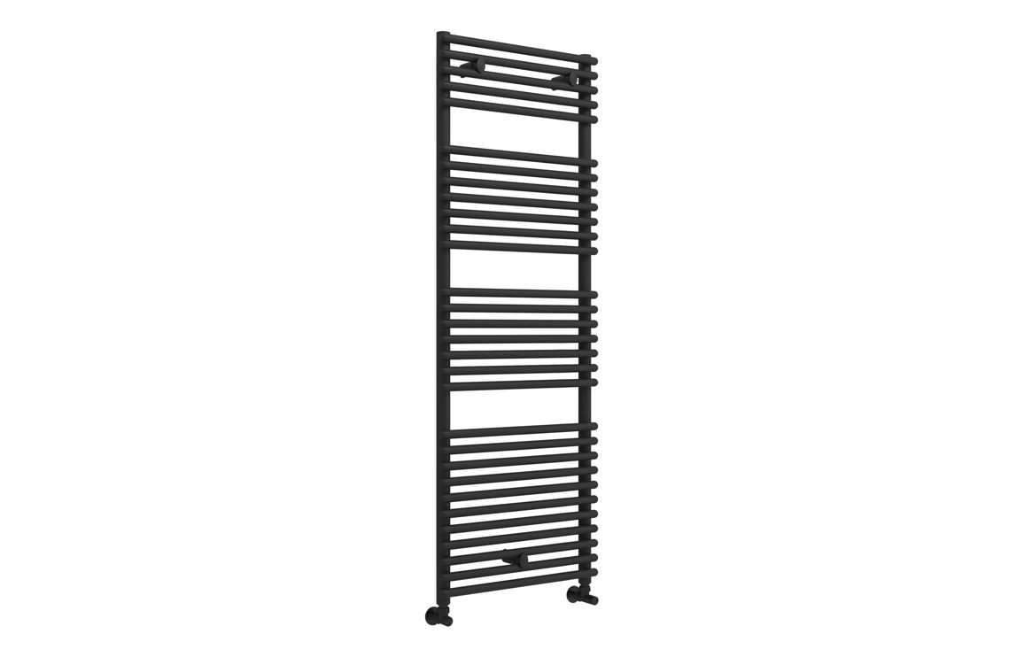 Teplo Round Ladder Radiator (500x1450mm) - Black