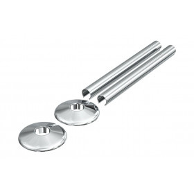 180x18mm Radiator Pipe Sleeves - Chrome