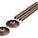 180x18mm Radiator Pipe Sleeves - Brushed Bronze