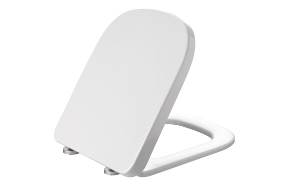 Tilia Square Soft Close Toilet Seat - White Tilia Square Soft Close Toilet Seat - White