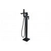 Berio Floor Standing Bath/Shower Mixer - Matt Black