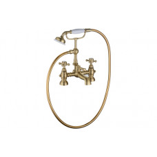 Tadlow Bath/Shower Mixer & Shower Kit - Brushed Brass