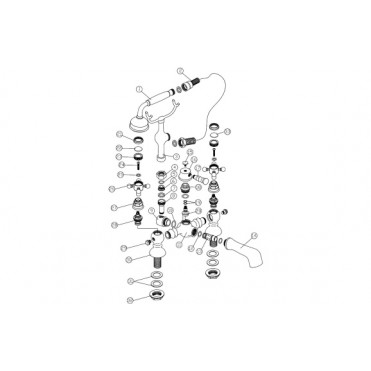 Tadlow Bath/Shower Mixer & Shower Kit - Brushed Brass